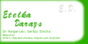 etelka darazs business card